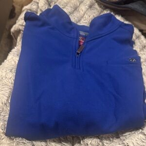 Johnston & Murphy XC4 Men's Royal Blue Zip-Up Sweater